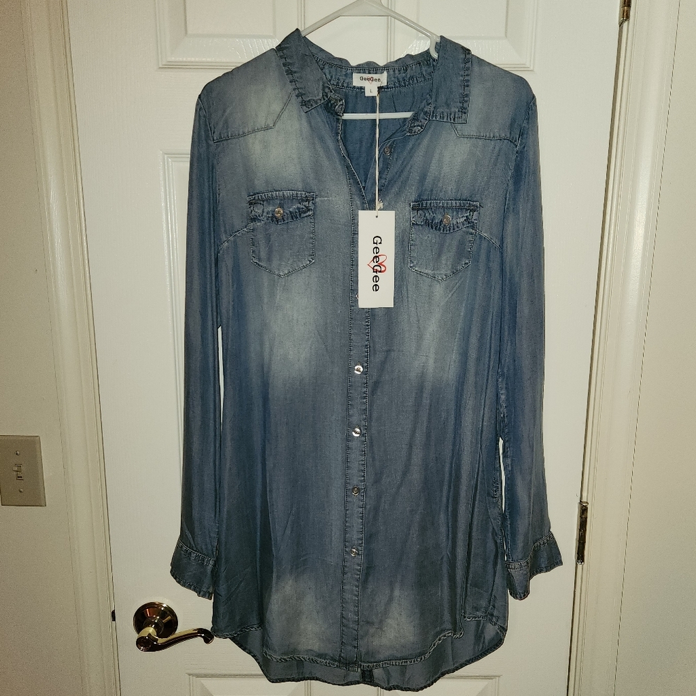 GeeGee BUTTON DOWN TOP